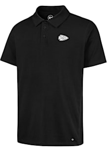 47 Kansas City Chiefs Mens Black Forward Short Sleeve Polo