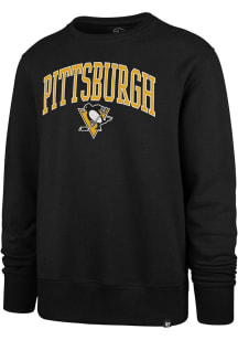 47 Pittsburgh Penguins Mens Black Arch Game Break Long Sleeve Fashion Sweatshirt