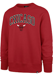 47 Chicago Bulls Mens Red Arch Game Break Long Sleeve Fashion Sweatshirt