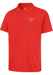 47 Houston Texans Mens Red Forward Short Sleeve Polo