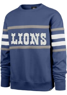 47 Detroit Lions Mens Blue Coaches Long Sleeve Fashion Sweatshirt