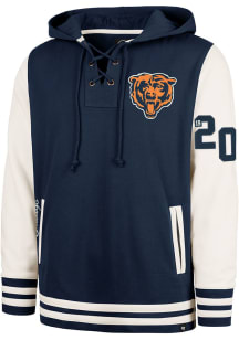 47 Chicago Bears Mens Navy Blue Clubhouse Field Lacer Fashion Hood