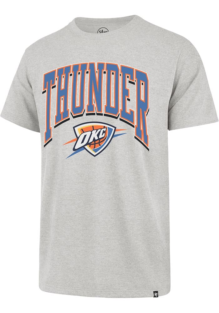 【oan】Named Clan Short Sleeve T-shirt 47 Oklahoma City Thunder GREY Walk Tall Franklin Short