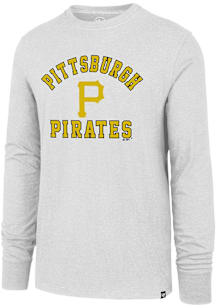 47 Pittsburgh Pirates White Varsity Arch Club Long Sleeve T Shirt
