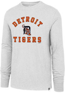 47 Detroit Tigers White Varsity Arch Club Long Sleeve T Shirt