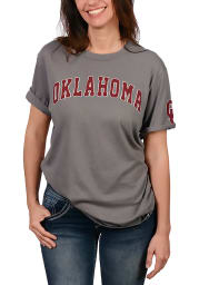 47 Oklahoma Sooners Grey Arch Short Sleeve Fashion T Shirt