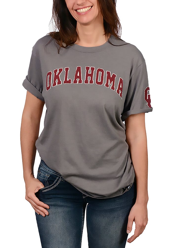 47 Oklahoma Sooners Grey Arch Short Sleeve Fashion T Shirt