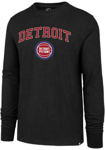 47 Detroit Pistons Black Arch Game Club Long Sleeve T Shirt