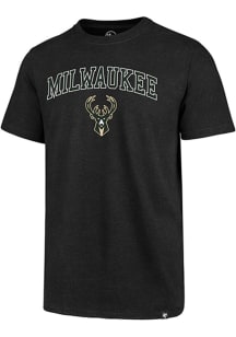 47 Milwaukee Bucks Black Arch Game Club Short Sleeve T Shirt
