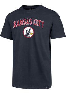 47 Kansas City Scouts Navy Blue Arch Game Club Short Sleeve T Shirt