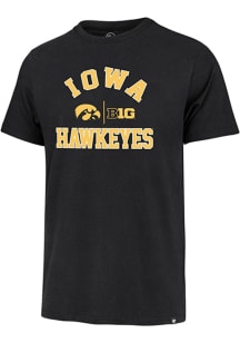 47 Iowa Hawkeyes Black Number 1 Design Big 10 Short Sleeve Fashion T Shirt