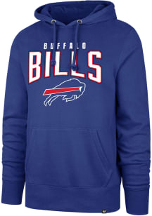 47 Buffalo Bills Mens Blue Team Elements Headline Long Sleeve Hoodie