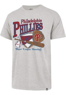 47 Philadelphia Phillies Grey At Bat Franklin Short Sleeve Fashion T Shirt