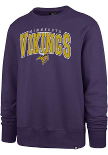 47 Minnesota Vikings Mens Purple Headline Long Sleeve Crew Sweatshirt