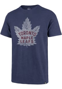 47 Toronto Maple Leafs Blue Grit Vintage Scrum Short Sleeve Fashion T Shirt
