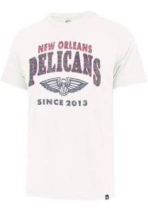 47 New Orleans Pelicans White Span Out Franklin Short Sleeve Fashion T Shirt