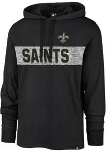 47 New Orleans Saints Mens Black Field Franklin Fashion Hood