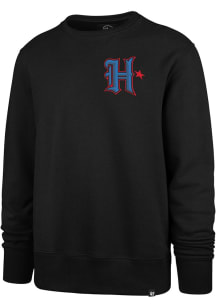 47 Houston Texans Mens Black MVP Headline Long Sleeve Crew Sweatshirt