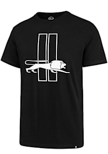 47 Detroit Lions Black Imprint Super Rival Design Short Sleeve T Shirt
