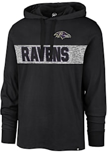 47 Baltimore Ravens Mens Black Field Franklin Fashion Hood