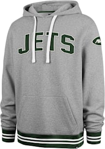 47 New York Jets Mens Grey Eastport Fashion Hood