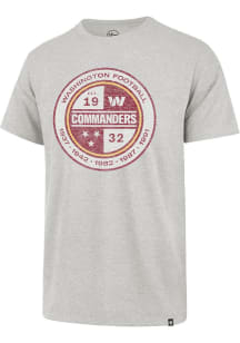 47 Washington Commanders Grey Premier Franklin Short Sleeve Fashion T Shirt
