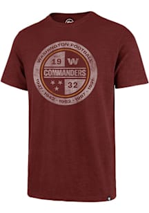 47 Washington Commanders Cardinal Grit Scrum Short Sleeve Fashion T Shirt