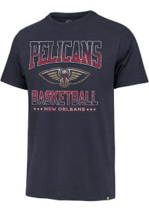 47 New Orleans Pelicans Blue Inner Fade Franklin Short Sleeve Fashion T Shirt