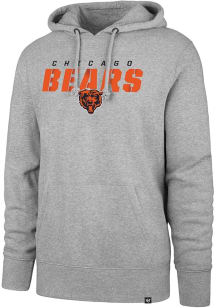 47 Chicago Bears Mens Grey Traction Headline Long Sleeve Hoodie