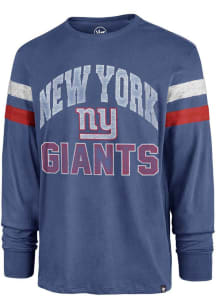 47 New York Giants Blue Irving Long Sleeve Fashion T Shirt