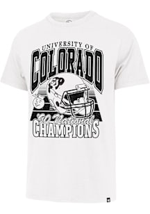47 Colorado Buffaloes White 1990 National Champions Short Sleeve Fashion T Shirt