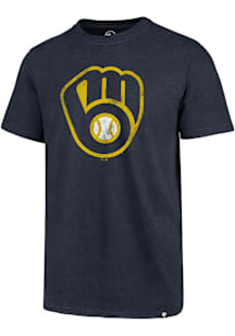 47 Milwaukee Brewers Navy Blue Imprint Club Short Sleeve T Shirt