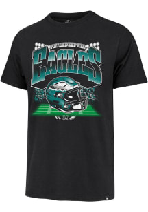 47 Philadelphia Eagles Black Blindside Franklin Short Sleeve Fashion T Shirt