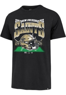 47 New Orleans Saints Black Blindside Franklin Short Sleeve Fashion T Shirt