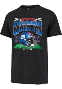47 New York Giants Black Blindside Franklin Short Sleeve Fashion T Shirt