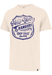 47 New York Rangers White Poke Check Franklin Short Sleeve Fashion T Shirt