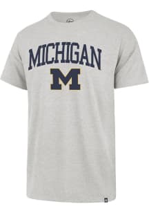 Michigan Wolverines Grey 47 Rally Loud Big 10 Short Sleeve Fashion T Shirt