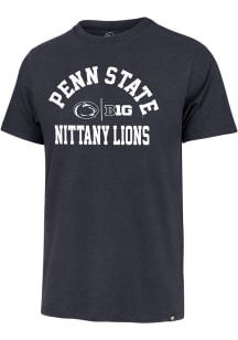 Penn State Nittany Lions Navy Blue 47 Number 1 Design Big Ten Short Sleeve Fashion T Shirt