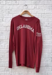 47 Oklahoma Sooners Crimson Fieldhouse Long Sleeve Fashion T Shirt