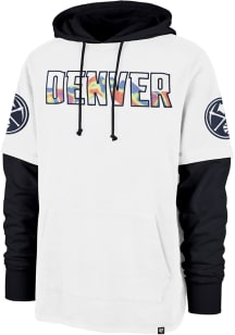 47 Denver Nuggets Mens White City Edition Shortstop Fashion Hood