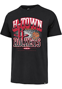 47 Houston Rockets Black City Edition No Look Franklin Short Sleeve Fashion T Shirt
