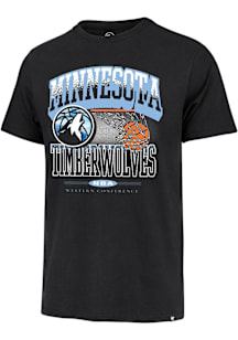 47 Minnesota Timberwolves Black City Edition No Look Franklin Short Sleeve Fashion T Shirt