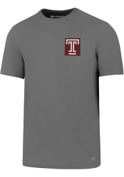 47 Temple Owls Grey Backer Short Sleeve T Shirt