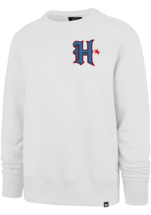 47 Houston Texans Mens White MVP Headline Long Sleeve Crew Sweatshirt