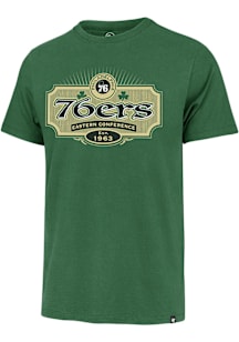 47 Philadelphia 76ers Green Lucky Team Short Sleeve Fashion T Shirt