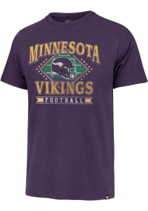 47 Minnesota Vikings Purple Field Past Franklin Short Sleeve Fashion T Shirt