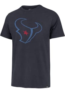 47 Houston Texans Navy Blue Color Rush Logo Short Sleeve Fashion T Shirt