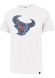 47 Houston Texans White Color Rush Logo Short Sleeve Fashion T Shirt