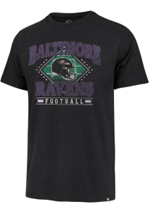 47 Baltimore Ravens Black Field Past Franklin Short Sleeve Fashion T Shirt