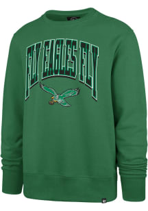 47 Philadelphia Eagles Mens Grey Walk Tall Long Sleeve Crew Sweatshirt